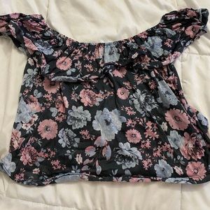 Floral off shoulder top